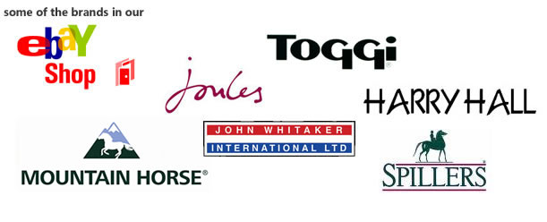 major brands we deal with such as Joules, Toggi, Puffa, John Whitaker and many more